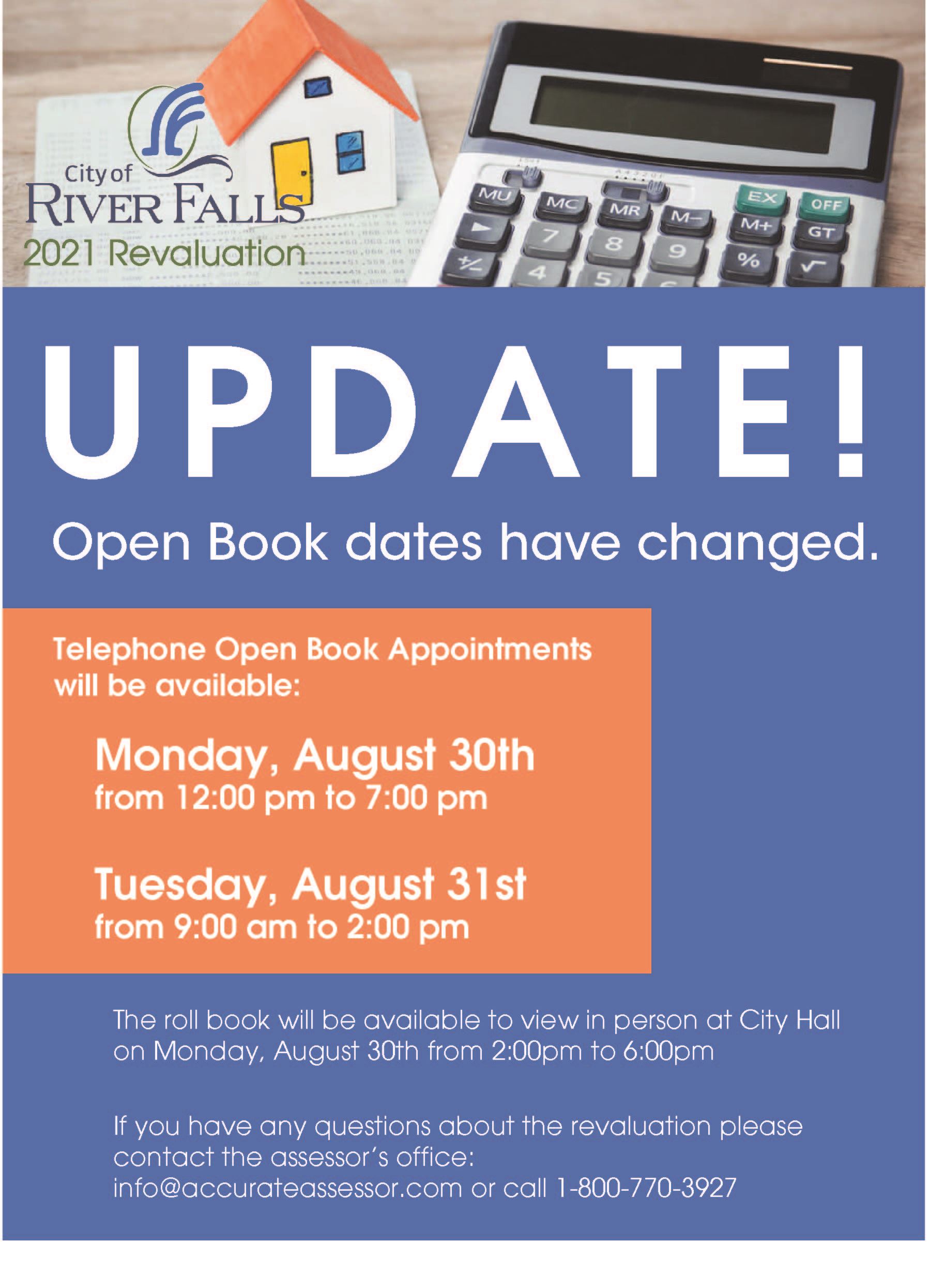 Open Book Dates 2021