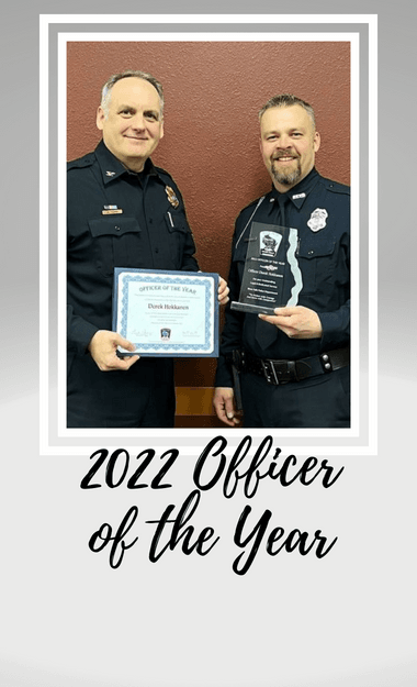 2022 Officer of the Year graphic