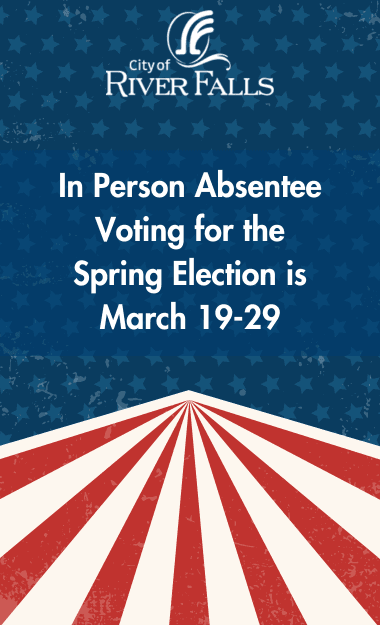 March In Person Absentee Voting graphic