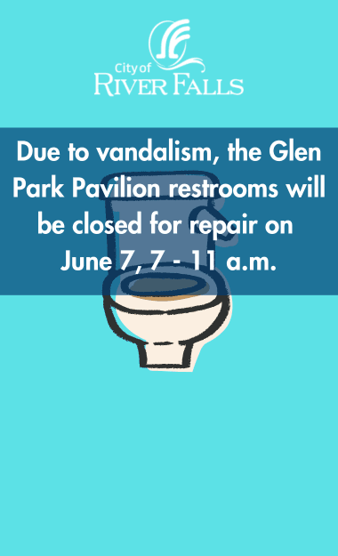 Restroom closed graphic